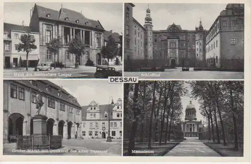 Dessau Statthalter-Haus Markt Mausoleum gl1940 92.002