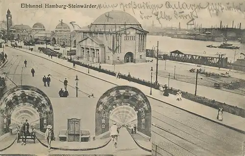 Hamburg Elbtunnel HH-Steinwärder feldpgl1914 115.774