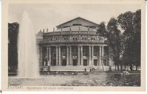 Stuttgart Anlagensee m.neuem Hoftheater ngl 26.831