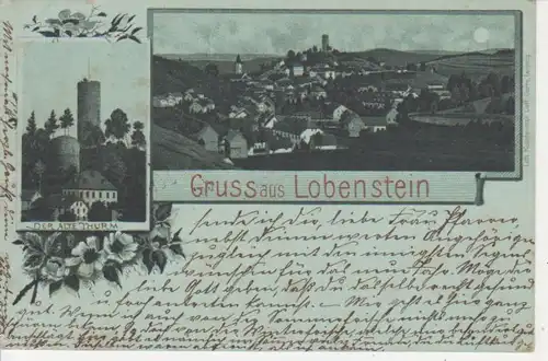 Lobenstein Litho Alter Turm Panorama gl1898 88.751