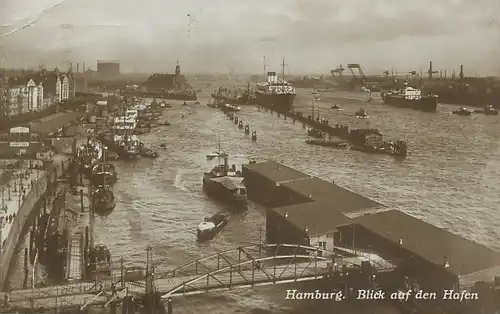 Hamburg Blick auf den Hafen gl1926 116.098