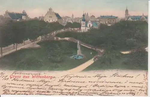 Wittenberg Anlagen und Panorama gl1903 92.054