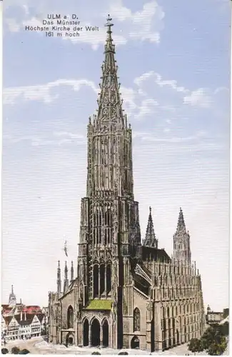 Ulm a.D. Das Münster feldpgl1915 26.413