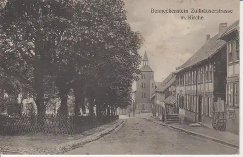 Benneckenstein Zollhäuserstr. Kirche feldpgl1914 91.052