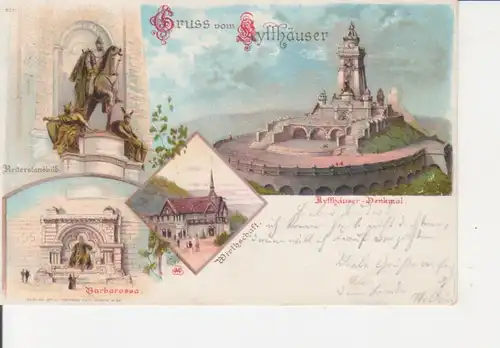 Kyffhäuser-Denkmal Litho Wirtschaft gl1897 92.180