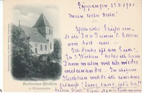 Hohenstaufen Barbarossa-Kirchlein gl1900 26.467