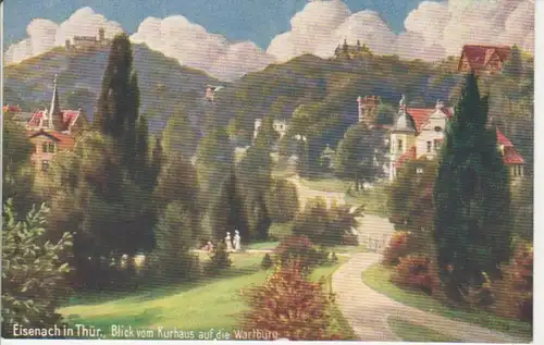 Eisenach Blick vom Kurhaus auf Wartburg ngl 90.450