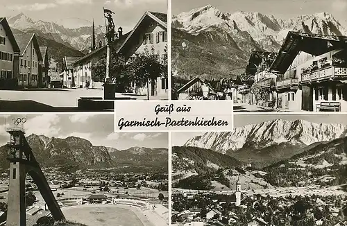 Garmisch-Partenkirchen Teilansichten gl1960 128.062