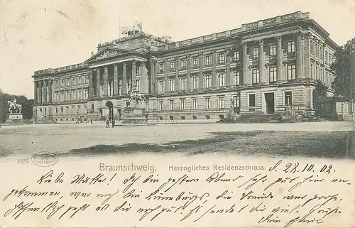 Braunschweig Herzogl. Residenzschloss gl1902 113.384