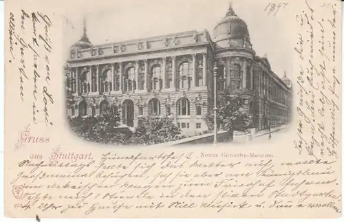 Stuttgart Neues Gewerbe-Museum gl1897 26.293