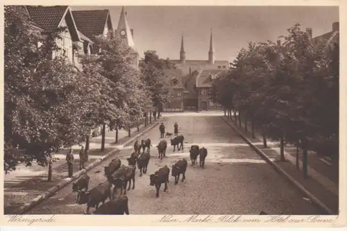 Wernigerode Blick vom Hotel Sonne auf Markt ngl 91.162