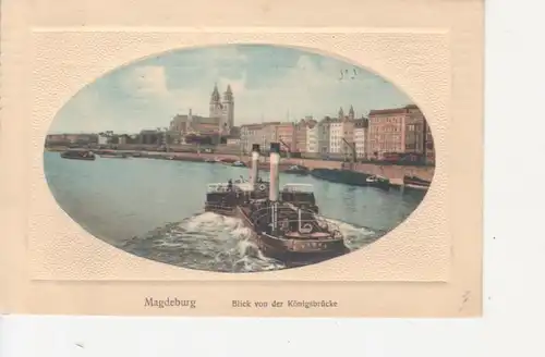 Magdeburg Blick von der Königsbrücke gl1911 90.511