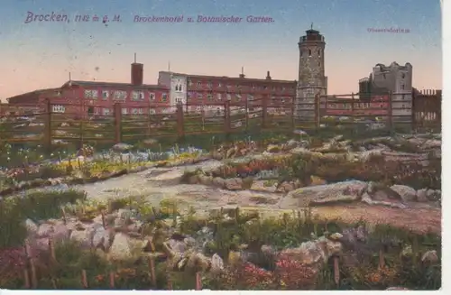 Brockenhotel und Botanischer Garten gl1920 91.251