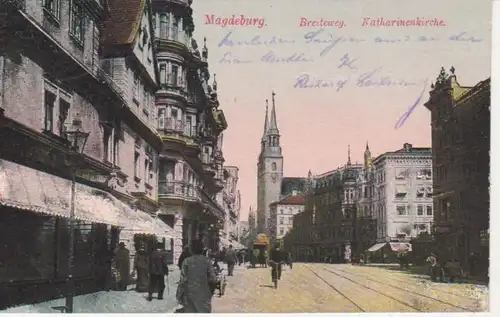 Magdeburg Breiteweg Katharinenkirche feldpgl1918 90.542