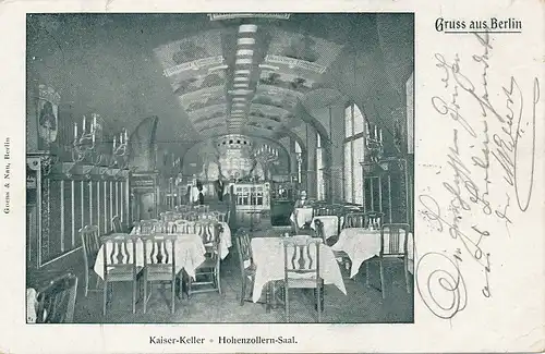 Berlin - Kaiser-Keller Hohenzollern-Saal gl1900 117.421