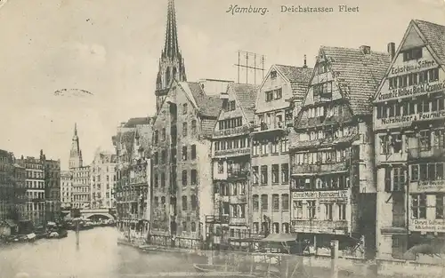 Hamburg Deichstraßen Fleet feldpgl1917 115.832