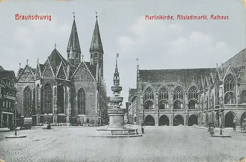 Braunschweig Martinikirche Markt Rathaus ngl 116.824