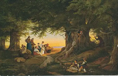 Ludwig Richter "Abendandacht" Serie 1/106 ngl 125.536