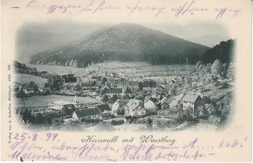 Herrenalb Schwarzwald mit Wurstberg gl1899 25.904