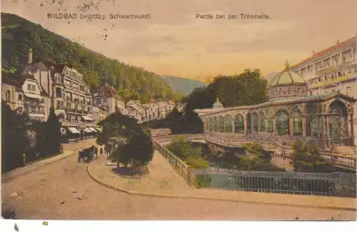 Wildbad Schwarzwald bei der Trinkhalle gl1923 25.914