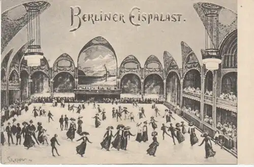 Berlin Im Berliner Eispalast 1898 gl1909 B5194