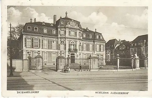 Düsseldorf Schloss Jägerhof gl1918 C0794