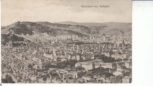 Stuttgart Panorama um 1910 ngl 25.970