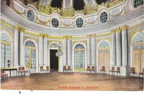 Schloß Solitude bei Stuttgart Festsaal ngl 25.982