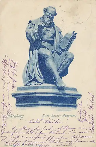 Nürnberg Hans Sachs-Monument gl1900 124.539