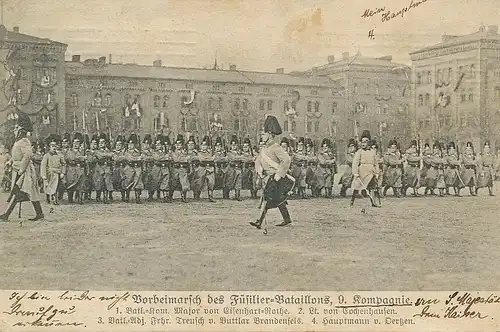 Berlin Vorbeimarsch 9. Kompagnie gl1909 117.536