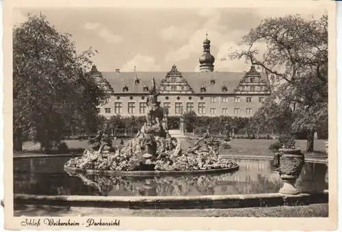 Schloß Weikersheim Parkansicht ngl 26.055