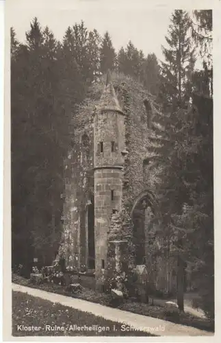 Kloster-Ruine Allerheiligen bei Oppenau gl1930 B7840