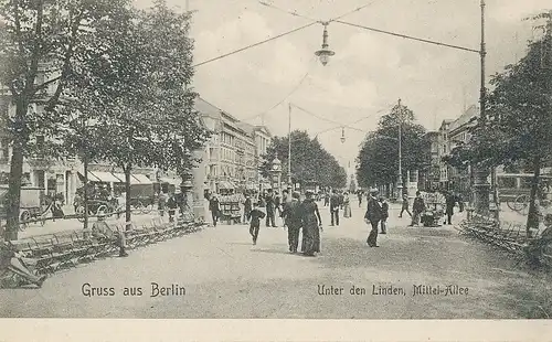 Berlin Unter den Linden Mittel-Allee ngl 117.752