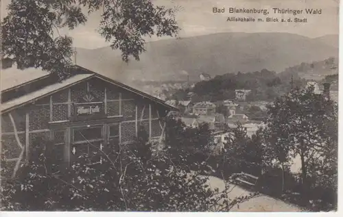 Bad Blankenburg Allianzhalle Stadtblick gl1912 88.889