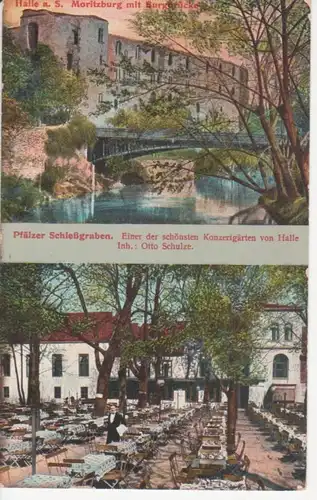 Halle a.S. Moritzburg Schießgraben feldpgl1912 91.387