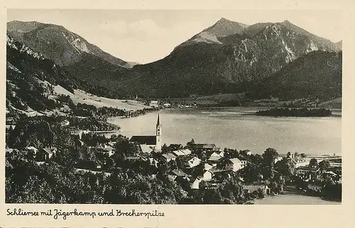 Schliersee mit Jägerkamp und Brecherspitze ngl 120.358