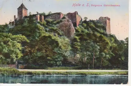 Halle an Saale Burgruine Giebichenstein gl1913 91.437