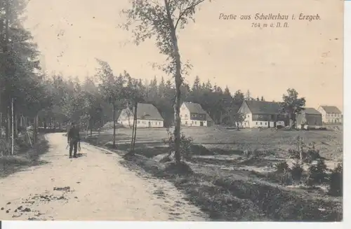 Schellerhau Straßenpartie Häuser glca.1910 86.751