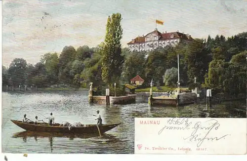 Insel Mainau i.Bodensee Hafen Schloß gl1904 26.856