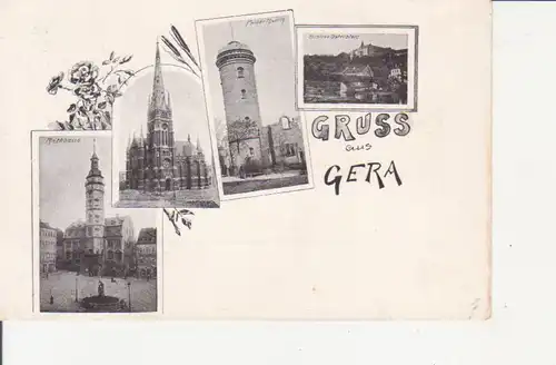 Gera Rathaus Kirche Turm Schloss ngl 89.910