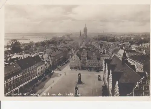 Wittenberg Blick von der Stadtkirche gl1934 92.076