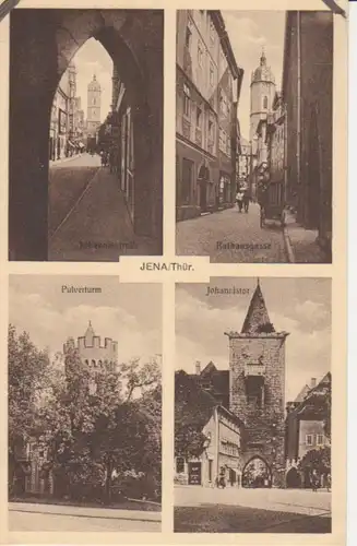 Jena Johannisstr. Rathausgasse Turm Tor ngl 88.977