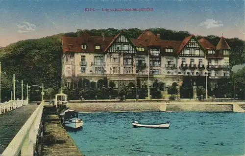 Kiel Logierhaus Seebadeanstalt feldpgl1918 116.222