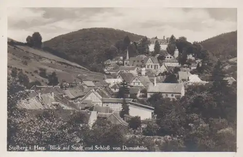 Stolberg i.H. Blick auf Stadt und Schloss gl1929 92.206