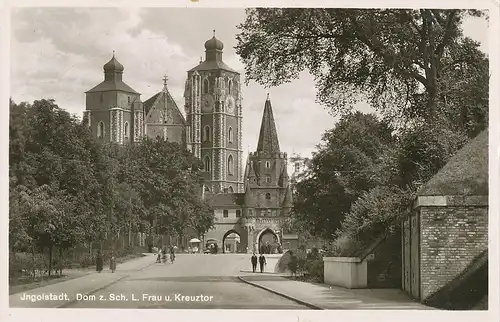 Ingolstadt Dom und Kreuztor gl1939 119.864