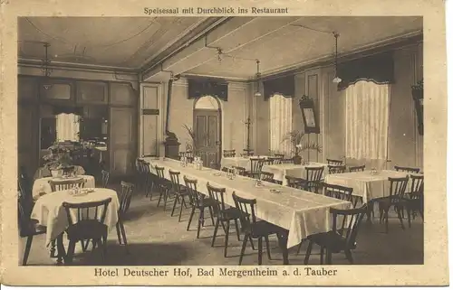 Bad Mergentheim Hotel Deutscher Hof ngl 5.091