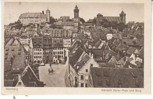 Nürnberg Albrecht Dürer-Platz und Burg ngl 27.560