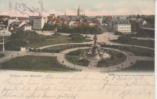 Weimar Panorama vom Museum aus gl1905 92.675