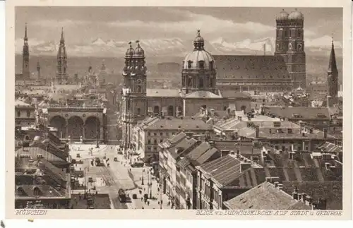 München Blick von der Ludwigskirche ngl 27.554