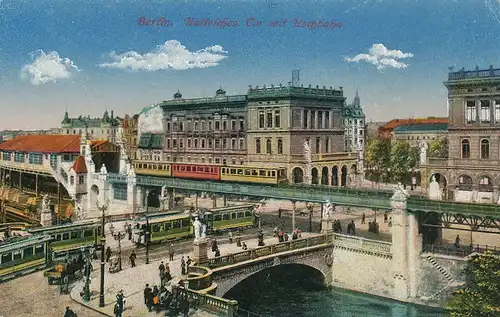 Berlin Hallesches Tor mit Hochbahn ngl 117.490